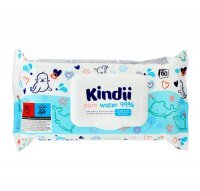 KINDII Chusteczki nawilżane Pure Water 99% 60 sztuk
