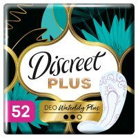 DISCREET WATERLILY PLUS Wkładki higieniczne 52 sztuki