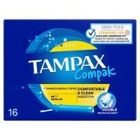 TAMPAX Compak REGULAR Tampony 16 sztuk