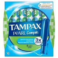 TAMPAX PEARL Compak SUPER Tampony 16 sztuk
