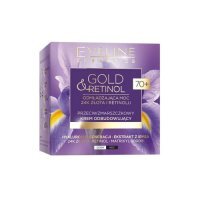EVELINE COSMETICS GOLD&RETINOL Przeciwzmarszczkowy krem odbudowujący na dzień i na noc 70+ 50 ml