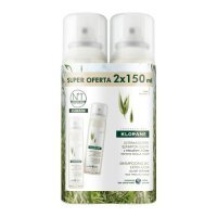 KLORANE Szampon suchy z mleczkiem z owsa ultrałagodny 150 ml + 150 ml