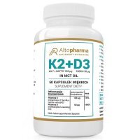 ALTO PHARMA Witamina K2 MK- 7 100mcg + D3 50mcg 2000IU 60 kapsułek
