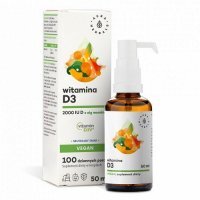 AURA HERBALS Witamina D3 2000 IU Vegan 50 ml DATA WAŻNOŚCI 05.10.2024