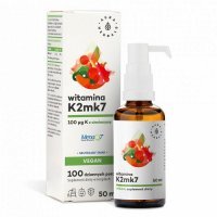 AURA HERBALS Witamina K2 100 mcg Vegan 50 ml DATA WAŻNOŚCI 05.10.2024