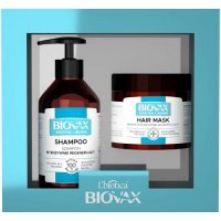 BIOVAX KERATYNA + JEDWAB Zestaw Szampon 200 ml + maska do włosów 250 ml