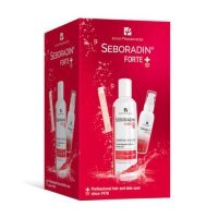 SEBORADIN FORTE Zestaw - Ampułki 14 x 5,5 ml + Booster 50 ml + Szampon 200 ml