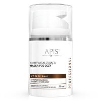 Apis Coffee Shot Biorewitalizująca maska pod oczy z kwasem kawowym i olejem z nasion kawy, 50 ml