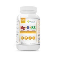 Wish Pharmaceutical Magnez + Potas + Witamina B6 Vege, 120 kaps.