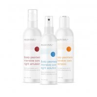 PSORISEL Zestaw kosmetyków na łuszczycę skóry głowy - szampon + emulsja na noc + płyn do skóry głowy