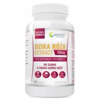 WISH Pharmaceutical Dzika Róża Extract 200 mg, 120 tabl.