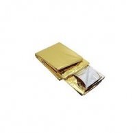 KOC RATUNKOWY srebrno-złoty 160 x 210 cm