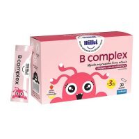 HILKI B COMPLEX kompleks witamin dla dzieci 3+ o smaku bananowo-truskwakowym 30 saszetek