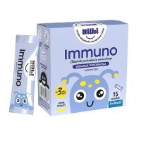 HILKI IMMUNO dedykowany dla dzieci w wieku 3+ smak bananowy 15 saszetek