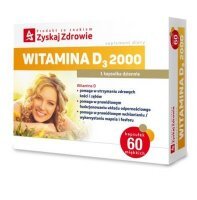 WITAMINA D3 2000 60 kapsułek  ZYSKAJ ZDROWIE