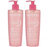 BIODERMA SENSIBIO GEL MOUSSANT żel do mycia twarzy 500 ml + 500 ml