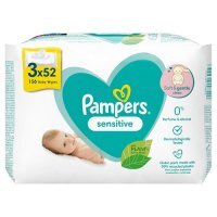 PAMPERS CHUSTECZKI SENSITIVE 3 x 52 sztuki