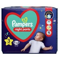 PAMPERS NIGHT PANTS 3 (6-11kg) pielucha 29 sztuk