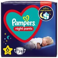 PAMPERS NIGHT PANTS 6 (15+kg) pielucha 19 sztuk