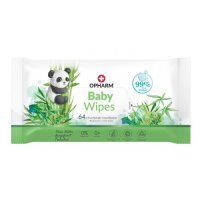 OPHARM BABY WIPES Chusteczki nawilżane 64 sztuki