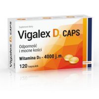 VIGALEX D3 Caps 4000 j.m. 120 kapsułek