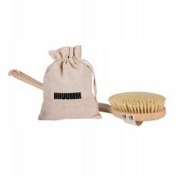 HHUUMM No.4 Szczotka do masażu ciała na sucho miękka z kijem, 1 szt.