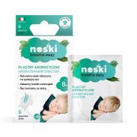 NOSKI Plastry aromatyczne na spokojny sen +18 miesięcy, zabawne kształty 6 sztuk