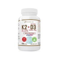 PROGRESS LABS Naturana Witamina K2 vitaMK7 200 mcg + D3 4000 IU Vegan 120 kapsułek