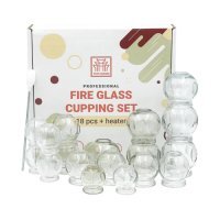 TCM Goods Zestaw baniek ogniowych szklanych, 18 szt.
