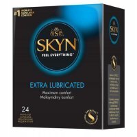 UNIMIL SKYN EXTRA NAWILŻANE Prezerwatywy 24 sztuki