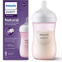 AVENT NATURAL Response Butelka antykolkowa dla niemowląt Różowa, 260ml SCY903/11