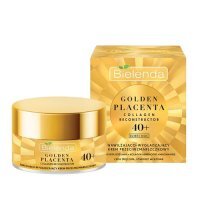 BIELENDA GOLDEN PLACENTA COLLAGEN RECONSTRUCTOR Nawilżająco-wygładzający krem 40+ 50 ml