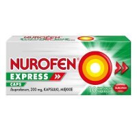 Nurofen Express Caps 200mg, 10 kapsułek miękkich