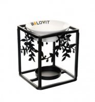 BILAVIT Kominek do wosku metalowy LISCIE