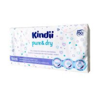 KINDII Chusteczki suche PURE & DRY 50 sztuk