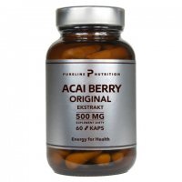 Pureline Nutrition Acai Berry Orginal Ekstrakt z jagód Acai 500 mg, 60 kaps.