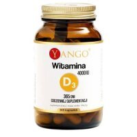 YANGO Witamina D3 4000IU na rok, 365 kapsułek