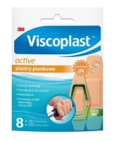 VISCOPLAST ACTIVE Plastry piankowe 8 sztuk