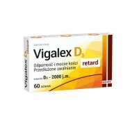 VIGALEX D3 2000 j.m. retard 60 tabletek