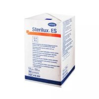 STERILUX ES Kompresy gazowe NIEJAŁOWE  8-warstw 13-nitkowe  7,5cm x 7,5cm 100 sztuk HARTMANN
