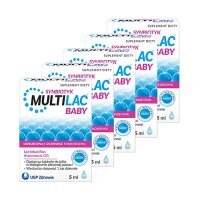 5 x MULTILAC BABY SYNBIOTYK Krople 5 ml