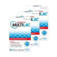 3 x MULTILAC SYNBIOTYK (Probiotyk + Prebiotyk) 10 kapsułek