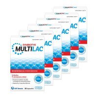 6 x MULTILAC SYNBIOTYK (Probiotyk + Prebiotyk) 10 kapsułek