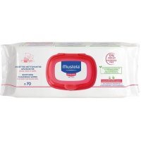 MUSTELA BEBE ENFANT Łagodzące chusteczki oczyszczające 70 sztuk