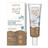 FLOSLEK SUN CARE DERMA CITY BB Krem matujący oil-free SPF50 30 ml