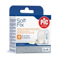 PIC SOFT FIX plaster nietkany na szpuli 5m x 2,5cm 1 sztuka