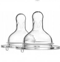 AKUKU Smoczek do butelki szerokootworowej 6 m+