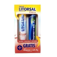 LITORSAL Zdrovit Cherry 24 tabletki musujące + Zdrovit Magnez z wit. B6 24 tabletki musujące