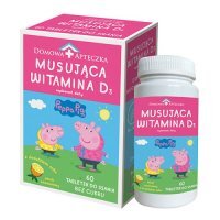 MUSUJĄCA WITAMINA D3 Świnka Peppa 60 tabletek musujących Domowa Apteczka