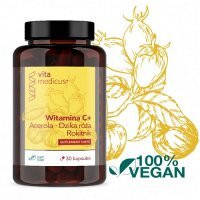 VITAMEDICUS Witamina C + Acerola, Dzika róża, Rokitnik 30 kapsułek